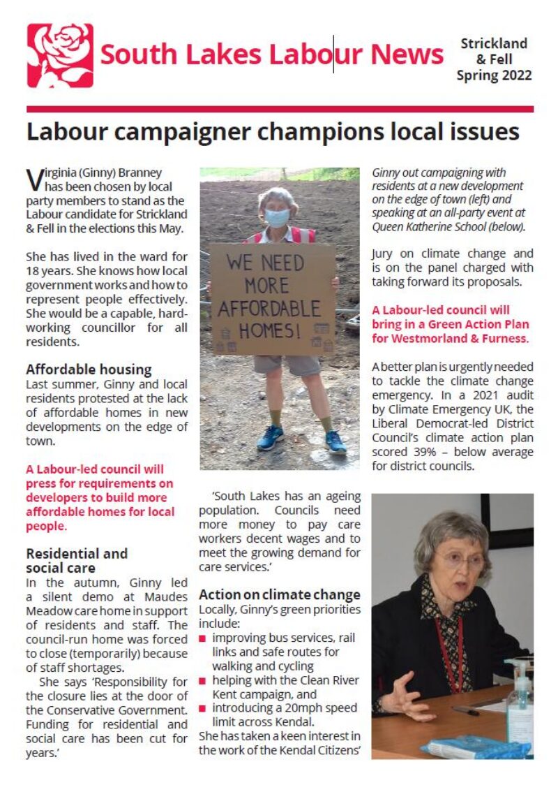 Strickland & Fell News #2 Spring 2022 page 1